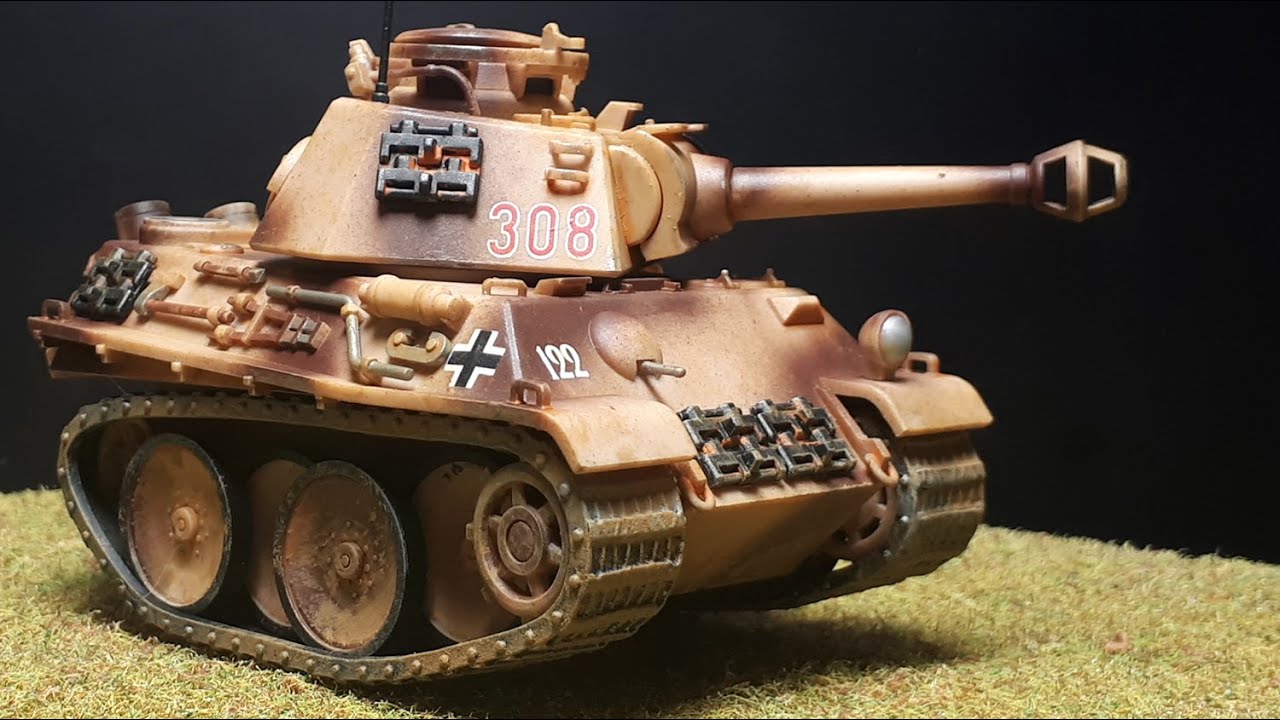 German Panzer V Panther medium tank by Meng World War Toons WWT-007 model kit build