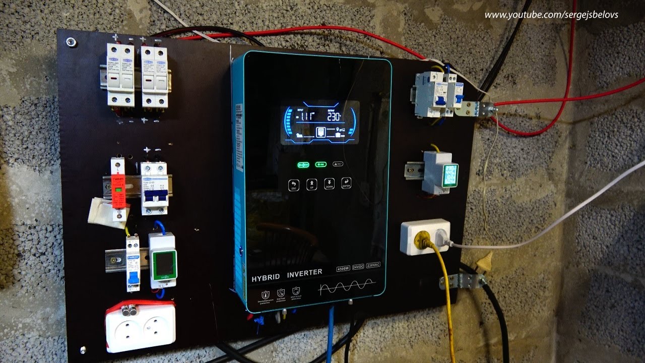 Солнечная электростанция и гибридный инвертор  MPS-VX 4500w