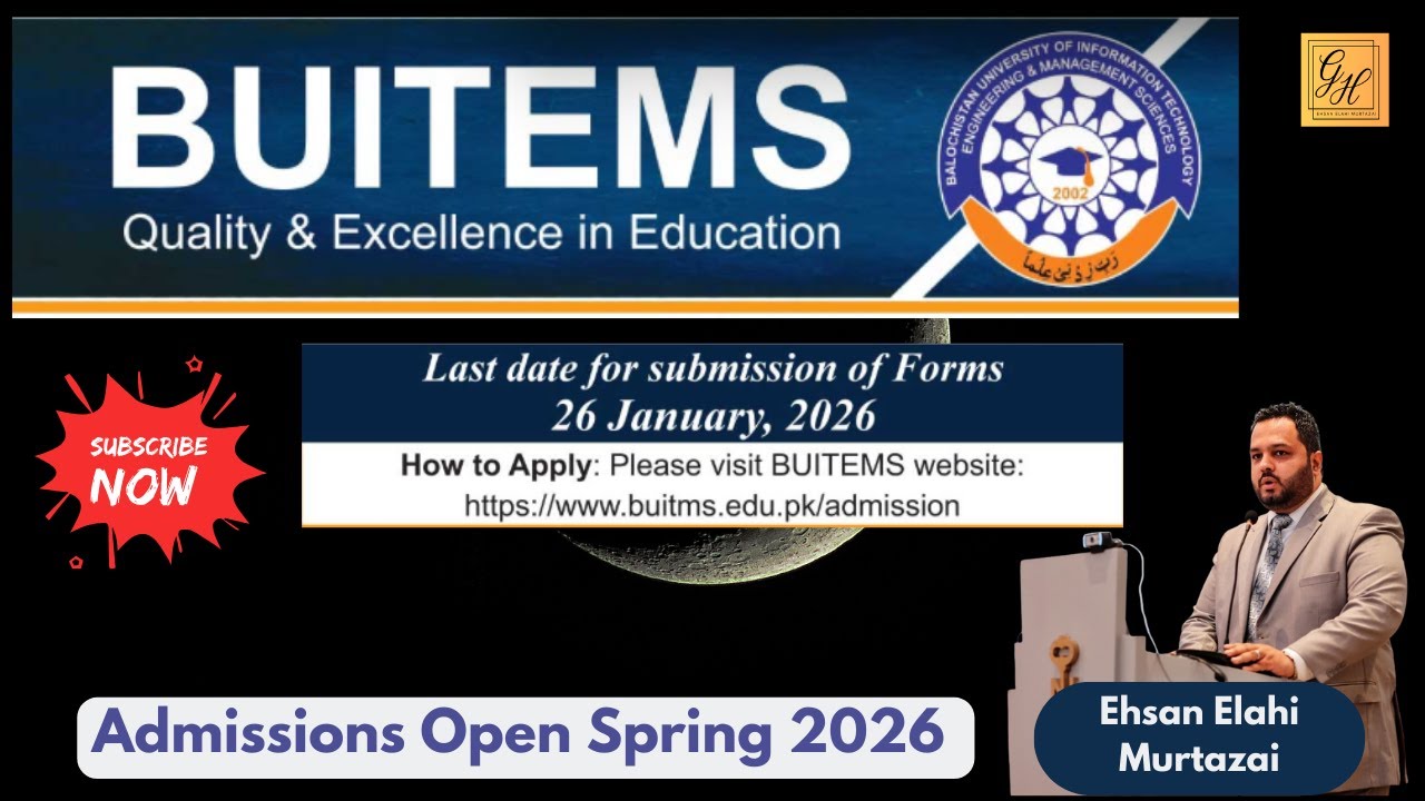 BUITEMS Spring Admissions Open 2026 | UOB Admissions 2026