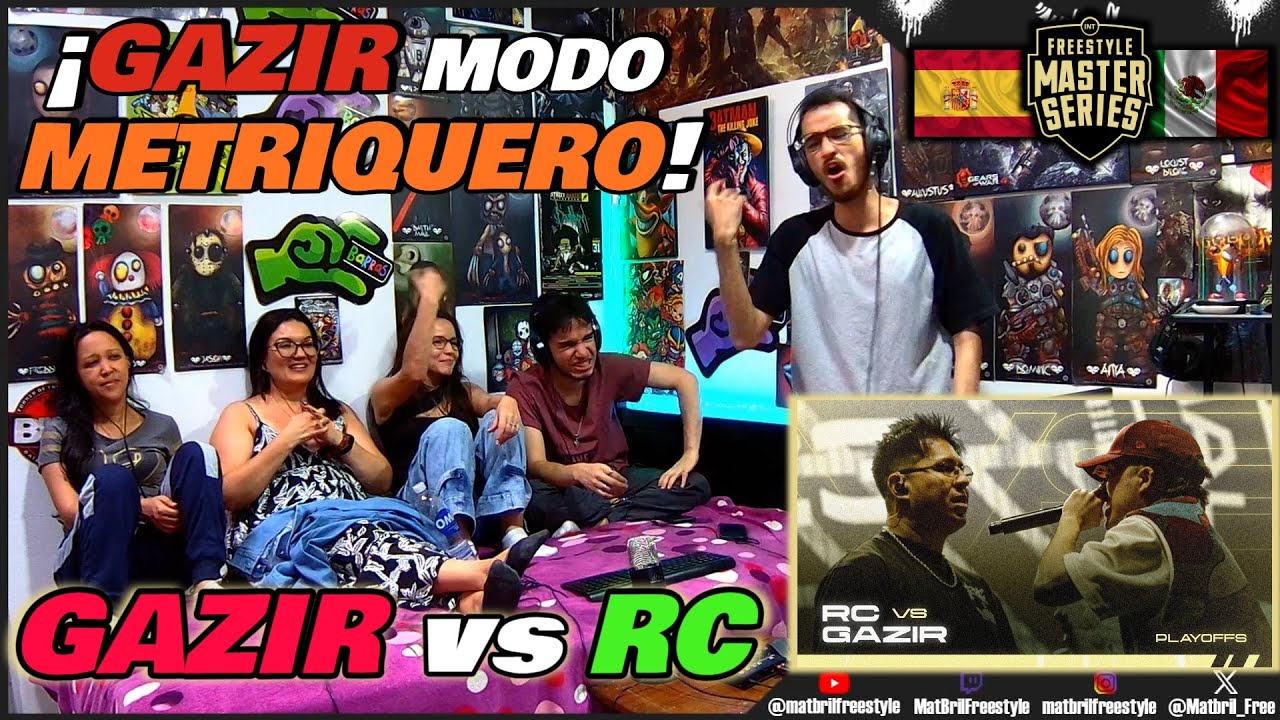🔴COLOMBIANOS REACCIONAN a GAZIR vs RC - ¡GAZIR MODO METRIQUERO! [FMS INTERNACIONAL PLAY OFF 2024]
