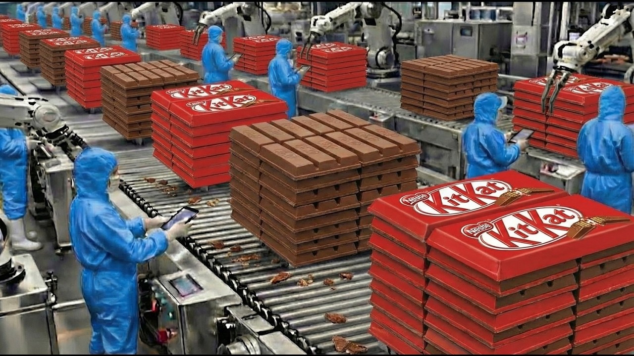 How KitKat Are Made inside a Factory in USA | See How KitKats Are Produced🍫🏭