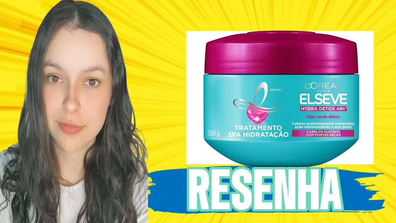 RESENHA DA MÁSCARA DA L'ORÉAL ELSEVE HYDRA DETOX 48H ALGA VERDE DETOX  