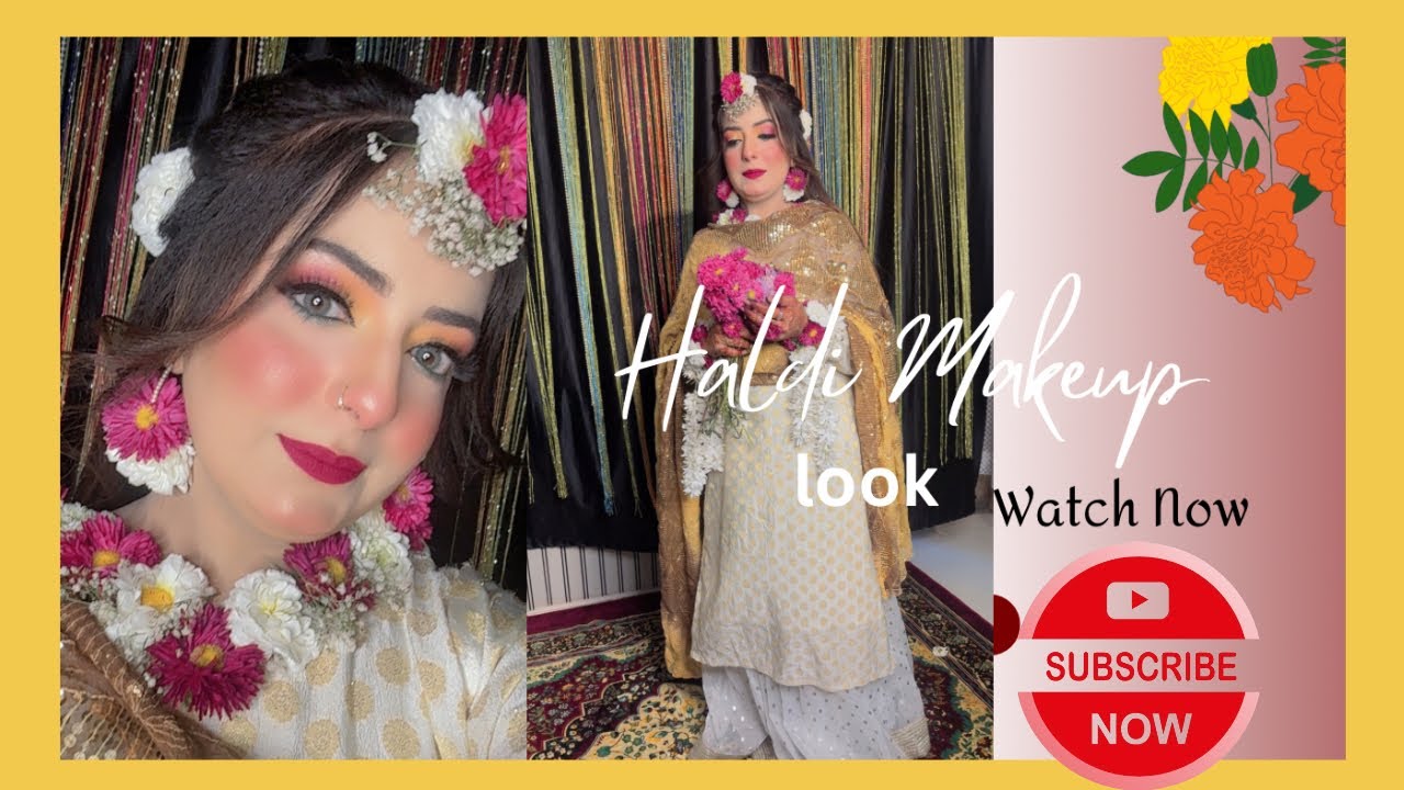 Very Beautiful, Haldi look 💛 Shoot Vlog thank you guys plz subscribe my channel 😊￼👍🏻