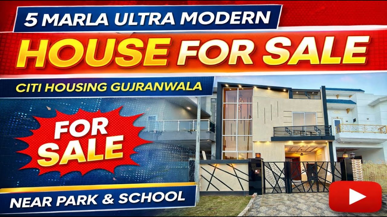 Ultra Modern 5 Marla Designer House for Sale in Gujranwala (Full Tour)