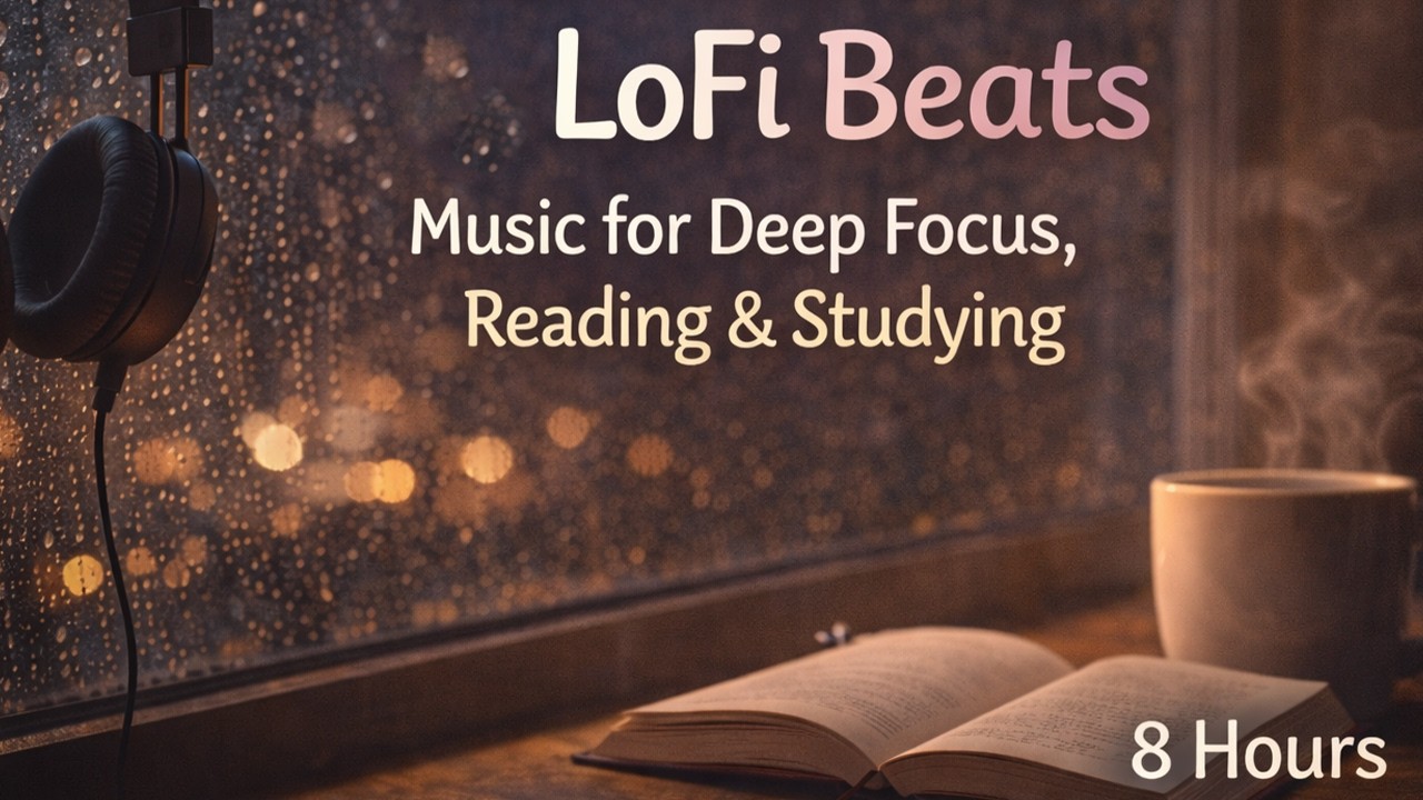 LoFi Beats | Music for Deep Focus, Reading & Studying 8 Hours