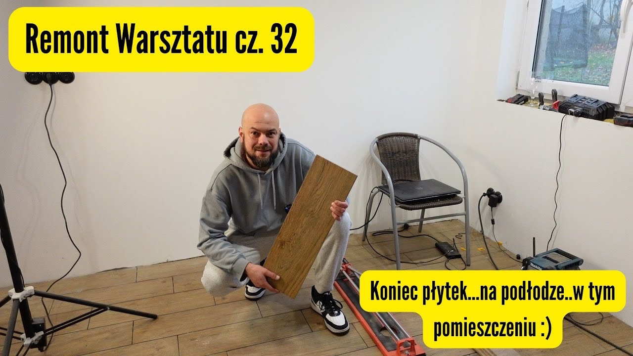 Remont Warsztatu cz. 32 - Koniec płytek...na podłodze