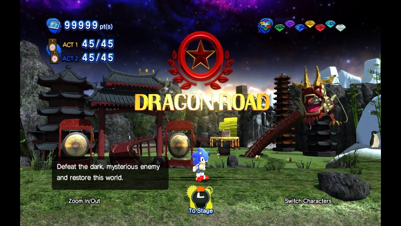Sonic Generations Unleashed Project - DRAGON ROAD Classic GamePlay