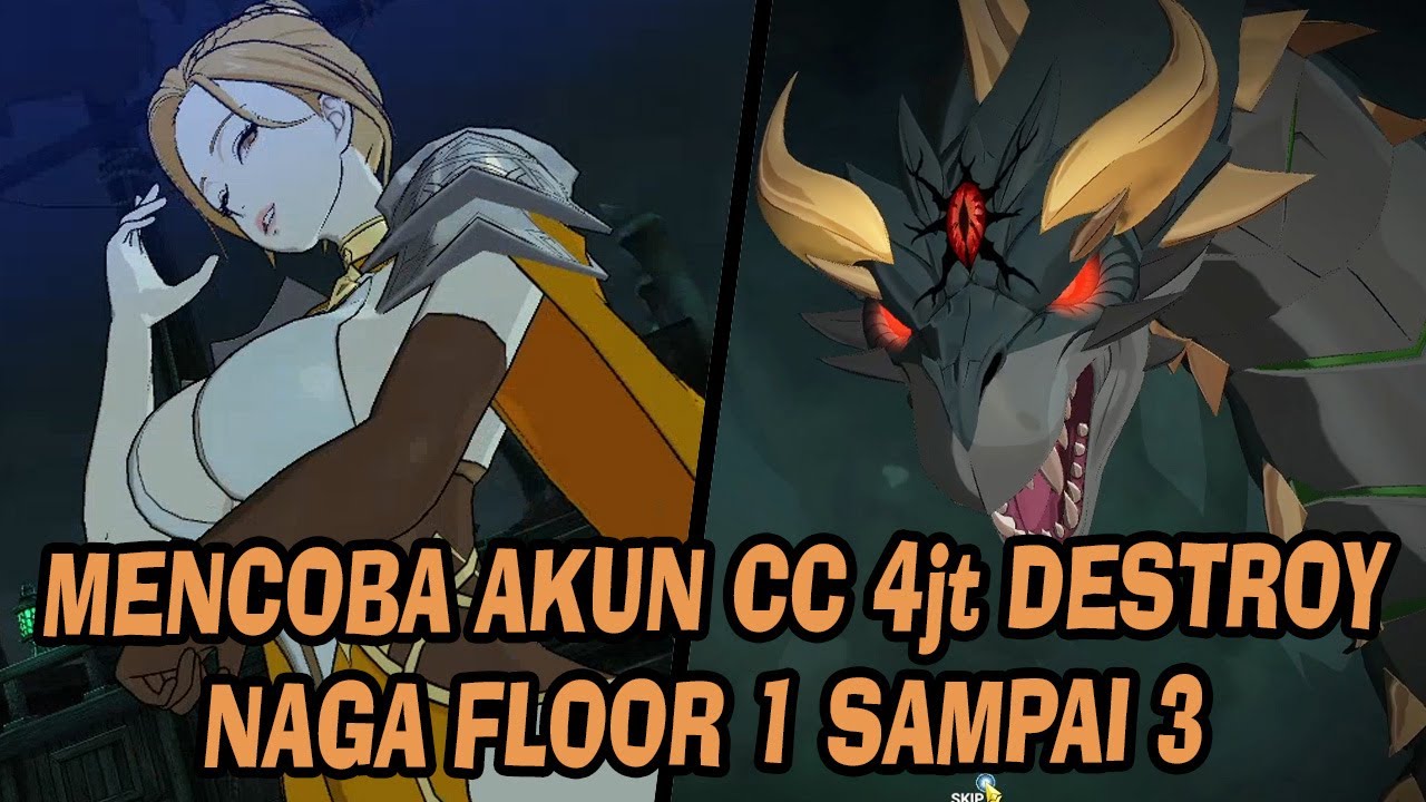 Nidhogg Floor 1, 2, 3 Pakai Akun Kecil Power 4 JT + Panduan - Seven Deadly Sins Grand Cross