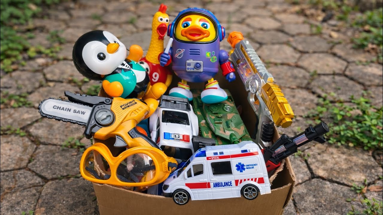 06:19 Minutes Satisfying with Unboxing police, Dolls,Toys Set,Swing&Slide Collection ASMR | Review