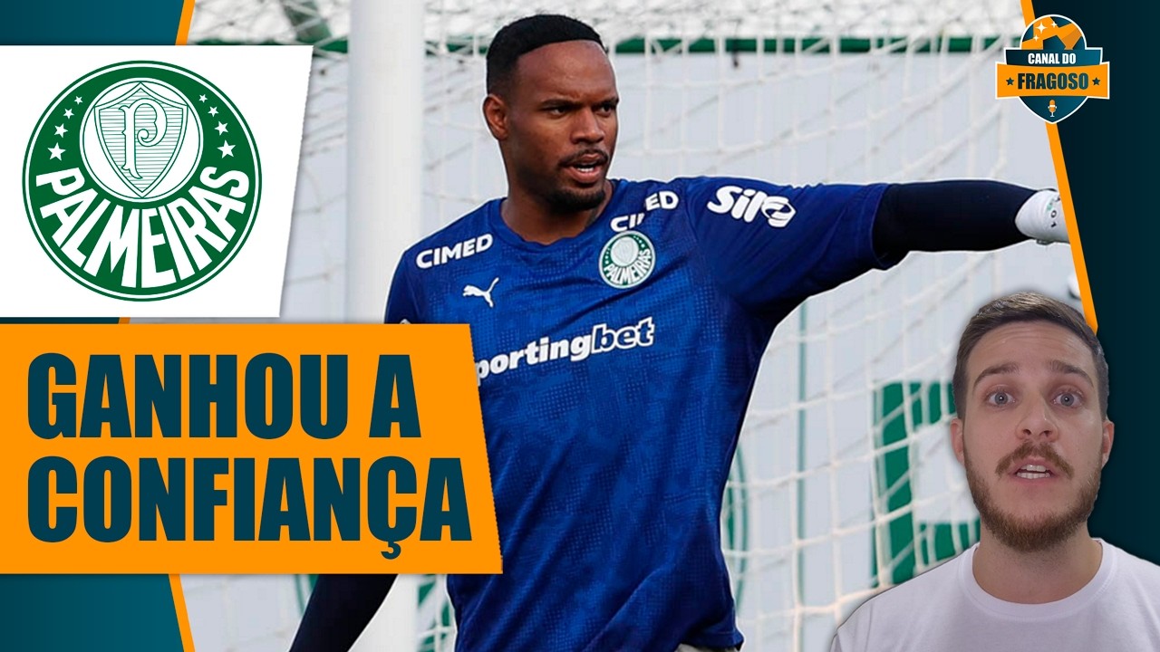 CARLOS MIGUEL VAI ESPANTANDO DESCONFIAN&Ccedil;A E SE CONSOLIDANDO NO GOL DO PALMEIRAS