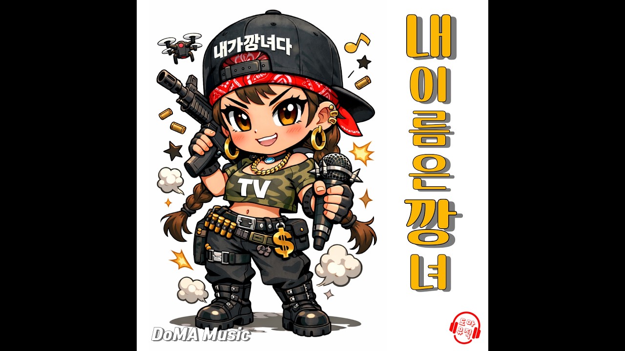 도마뮤직 [내 이름은 깡녀] : 유튜브 채널 '내가 깡녀다' 깡녀의 두번째 깡녀송 주제곡 입니다 #인기가요 #최신가요 #힙합 #댄스 #DomaMusic #깡녀송 #내가깡녀다
