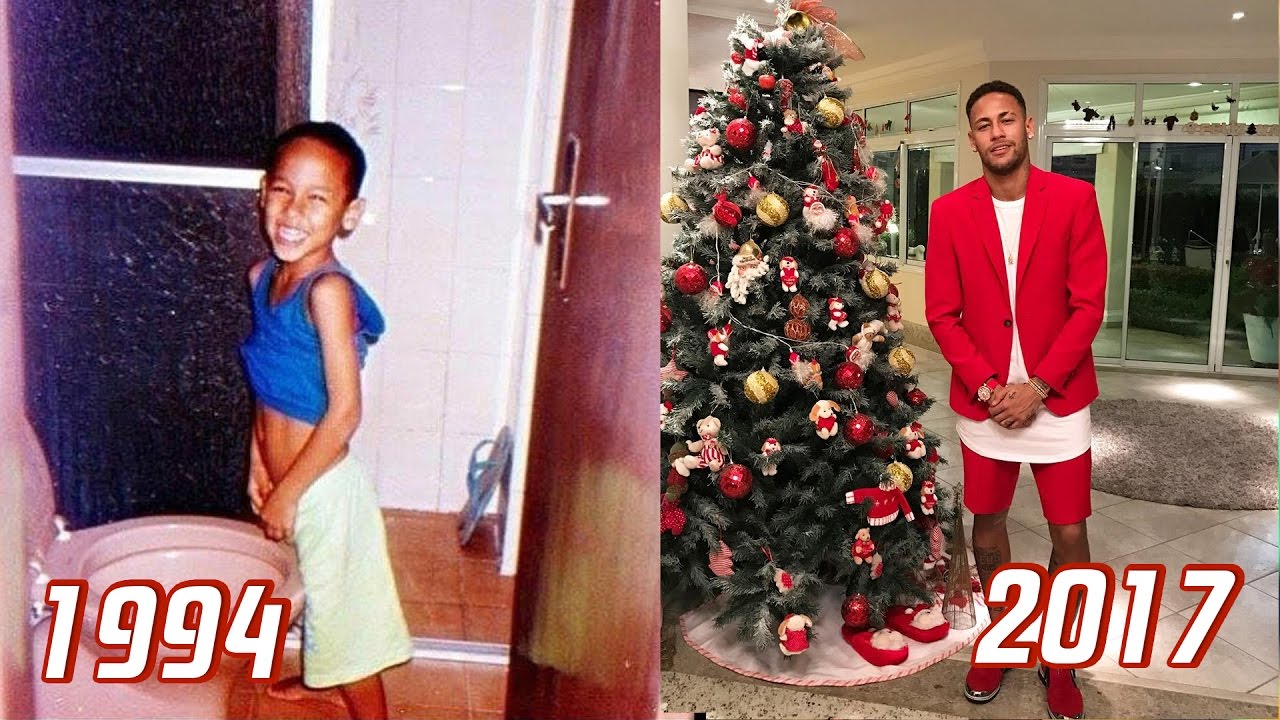Neymar's Change from Childhood to Today
