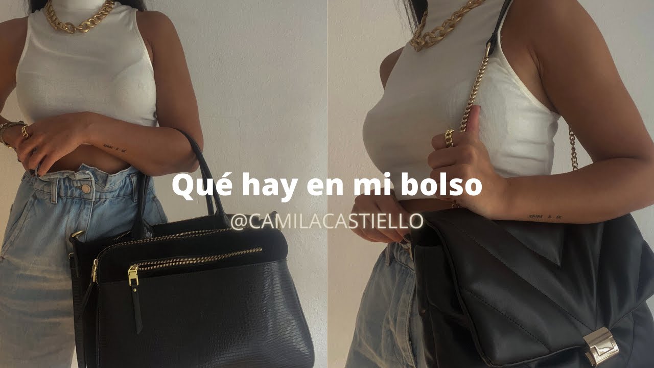Qué llevo en mi bolso | versión salir & de la universidad |@Camilacastiello