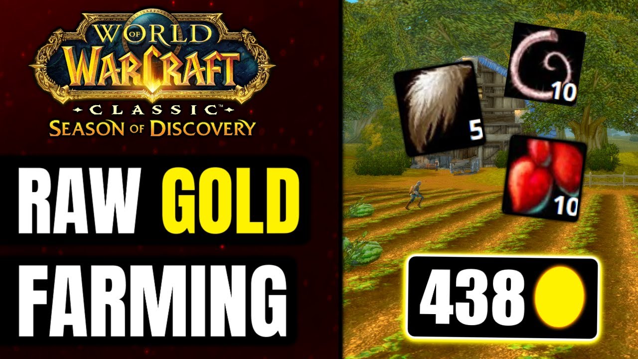 Raw Gold Farming in Season of Discovery Classic WoW