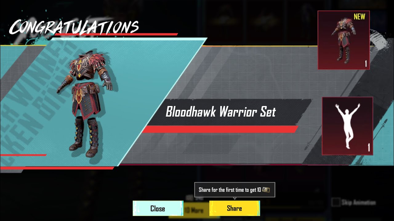New Classic crate opening Pubg | Bloodhawk Warrior Set Crate opening | Malang Emote Dress | PUBG ❤️