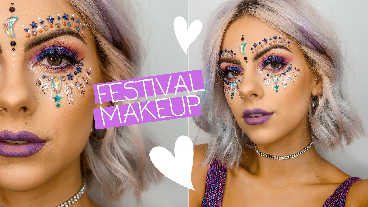 GLITTER & JEWEL FESTIVAL MAKEUP