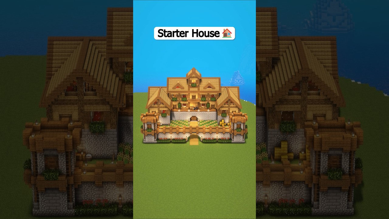 Minecraft Starter House 🏠 - Link in bio 📝 #minecraft