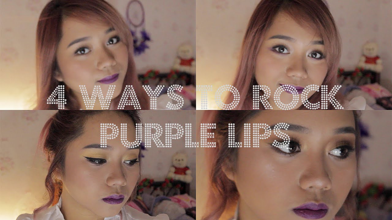 How to wear/pull off Purple Lips: 4 DIFFERENT WAYS! | by Chrystal C.