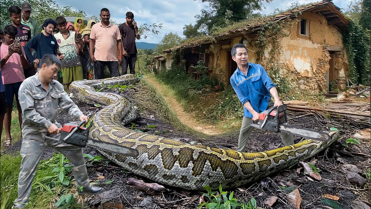 Clean Up Abandoned House | Brave Hunter Tracks Down A Giant Python In The Thicket - Animal Rescue