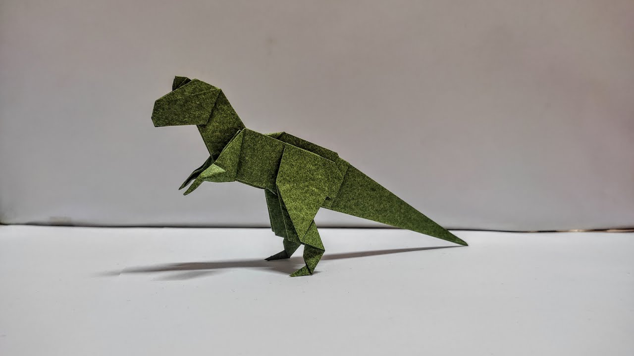 Origami Dinosaur Allosaurus Easy Step By Step