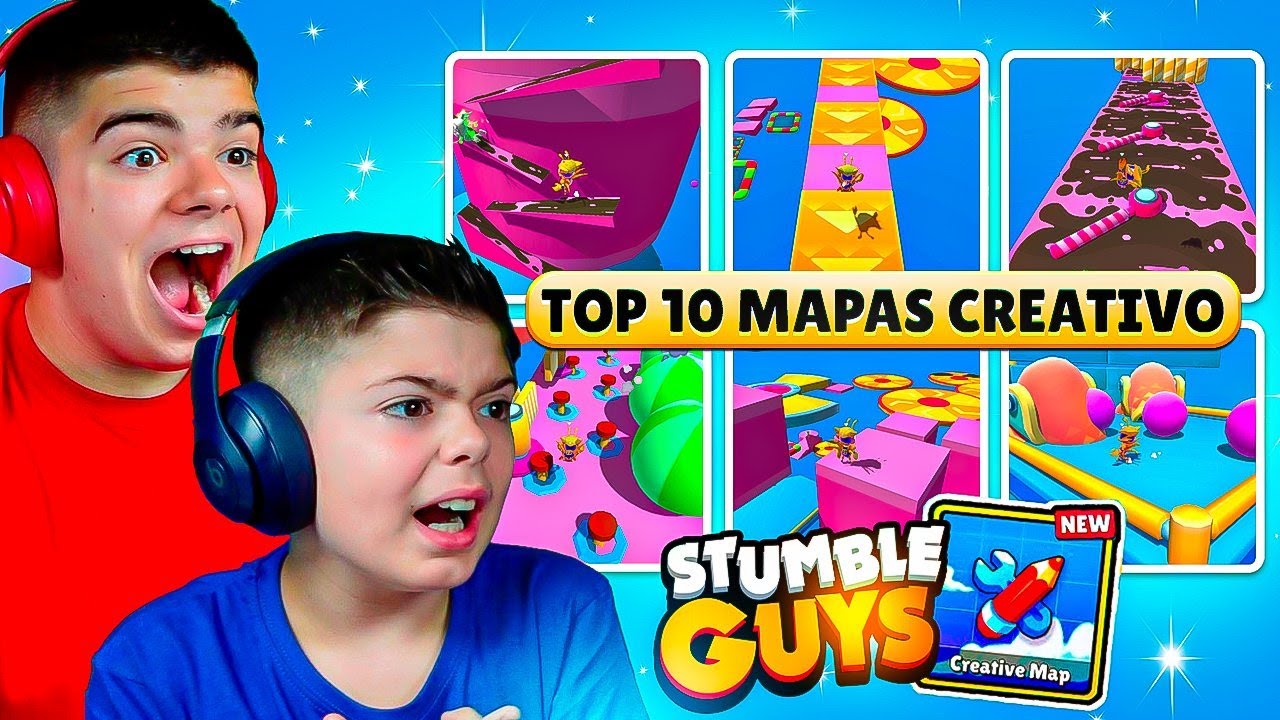 TOP 10 MEJORES MAPAS del CREATIVO en STUMBLE GUYS! 🏠🔨