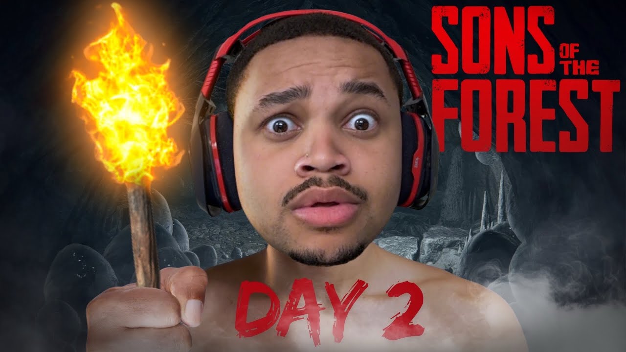 THE CANNIBAL CAVE ADVENTURE! | Sons of The Forest - Day 2