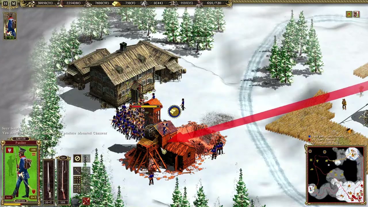 Cossacks 2  Battle for Europe - Poland vs Rhine (Rocky mountains)