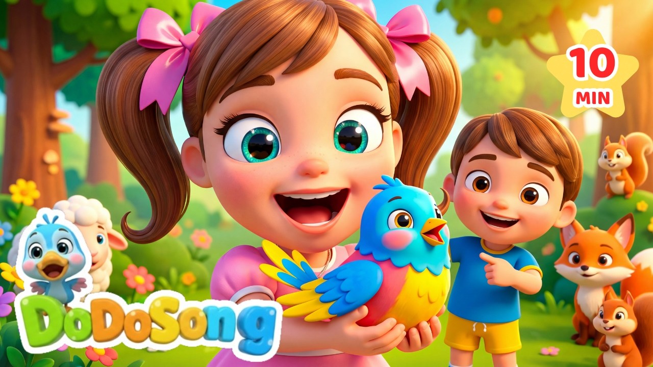 Little Animals & Nature Songs for Kids | Gentle Animal Songs 🌙 | DodoSong Nursery Rhymes