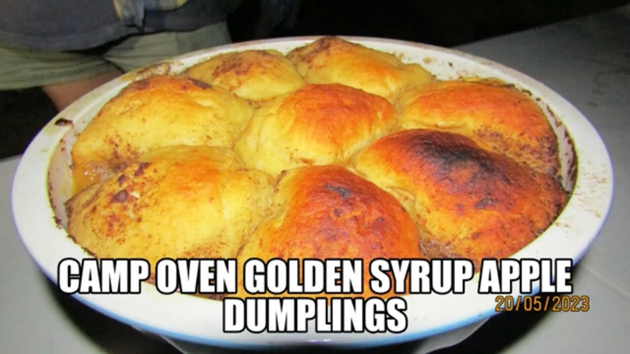 Camp Oven Golden Syrup Apple Dumplings