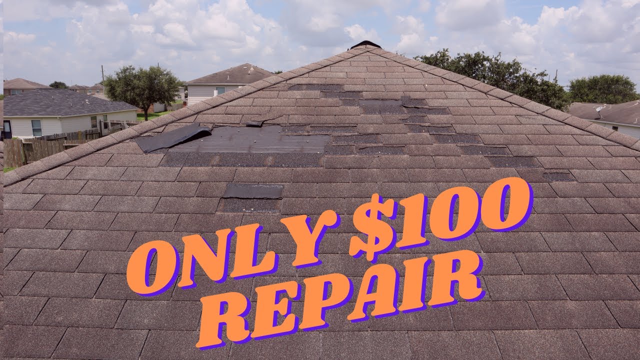My FIRST Roof Repair!  I Patched My Hurricane Wind Damaged Roof.