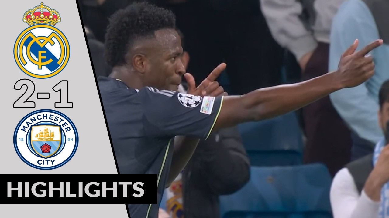 Real Madrid vs Man City 2-1 | Vinicius Junior ‣ Highlights & Goals Champions League 2026