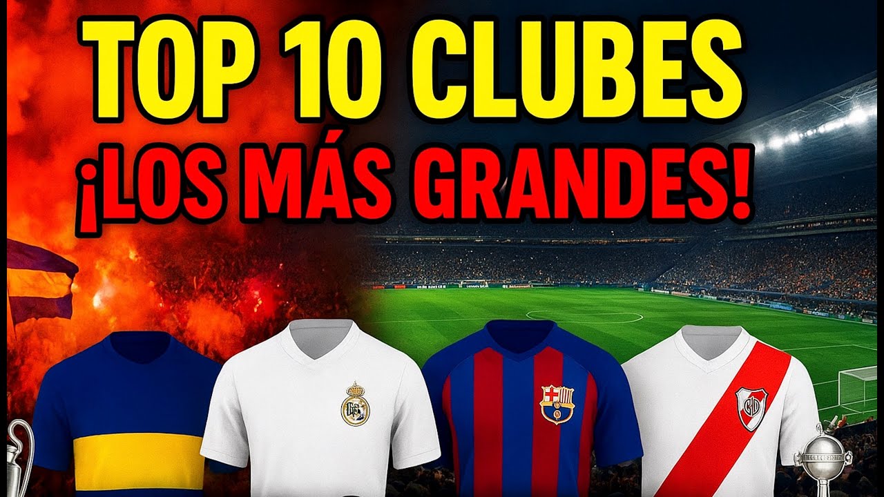Los 10 clubes MÁS GRANDES del mundo según la IA 🔥 | Títulos + Hinchadas