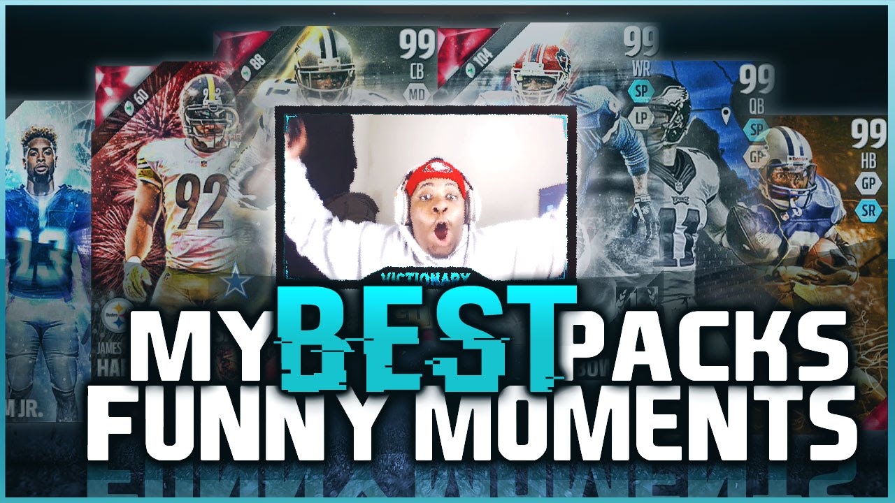 MY BEST 99 OVERALL PULLS PACK REACTIONS, PACK OPENING, AND FUNNY MOMENTS MONTAGE! Madden 16 And More