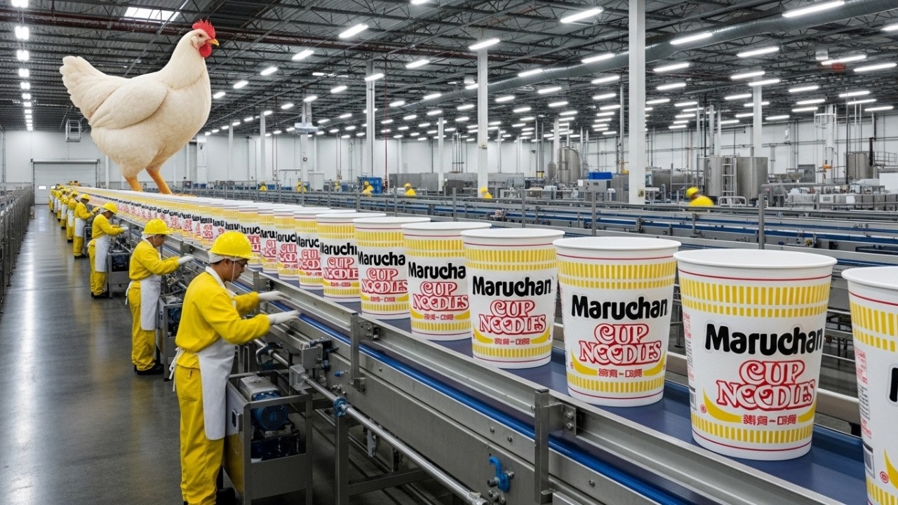 How Instant Noodles Are Made: Inside the Factory That Produces 1 Million Packs Per Day