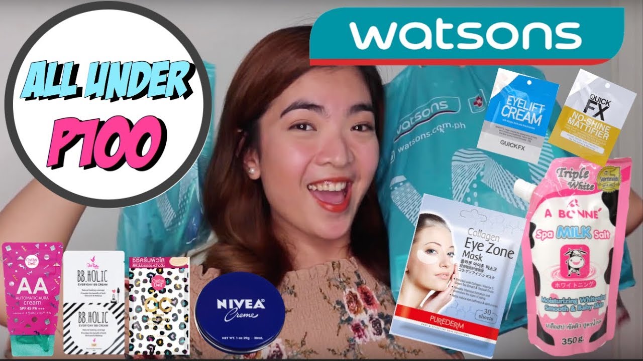 WATSONS HAUL 2018 | SKINCARE UNDER 100 PESOS