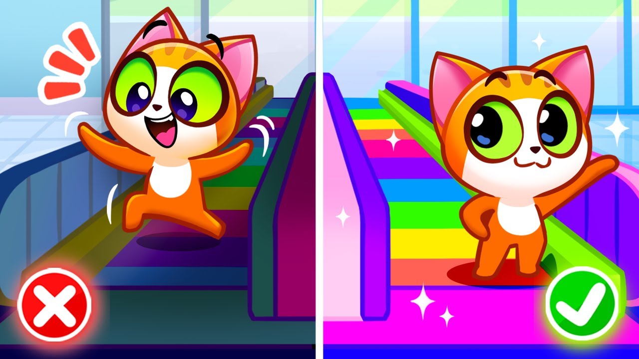 Airport Adventure Time! ✈️ Learn Safety Rules at the Airport with Kittens | Fun Cartoons for Kids