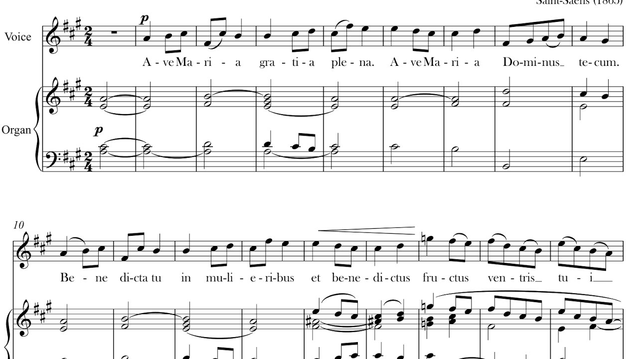Ave Maria - C. Saint-Saëns (TENOR) Solo Communion