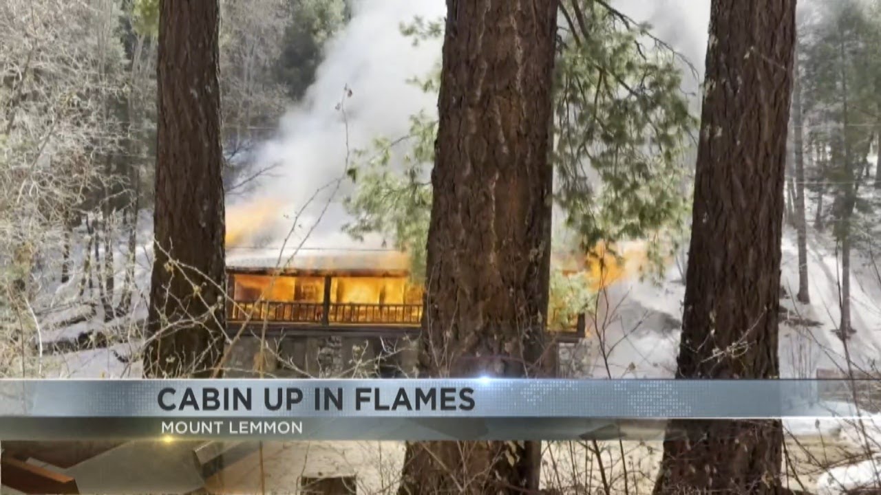 Cabin burns on Mt. Lemmon