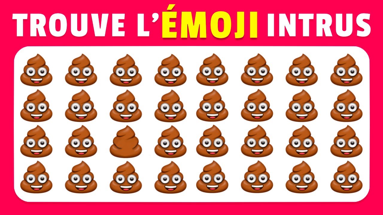 Trouve l'INTRUS | Quiz Émoji | Facile à Impossible