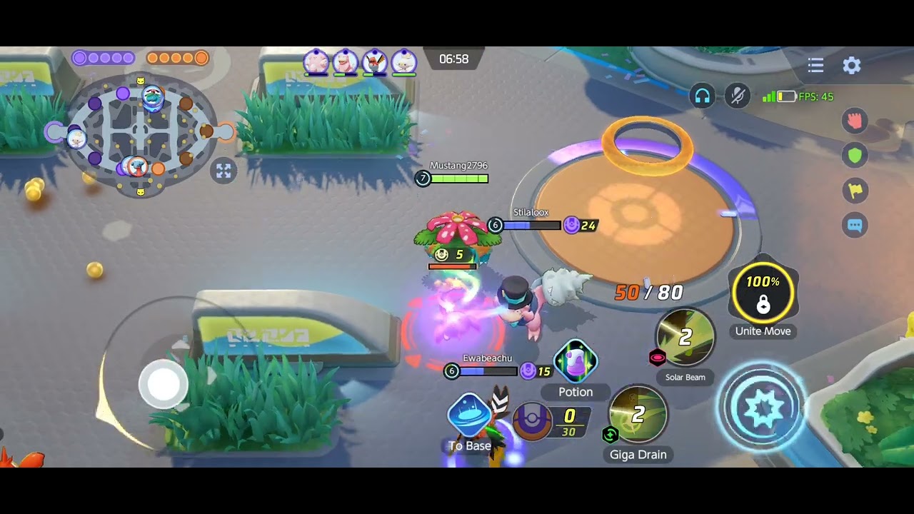 Pokemon unite venusaur with the clutch