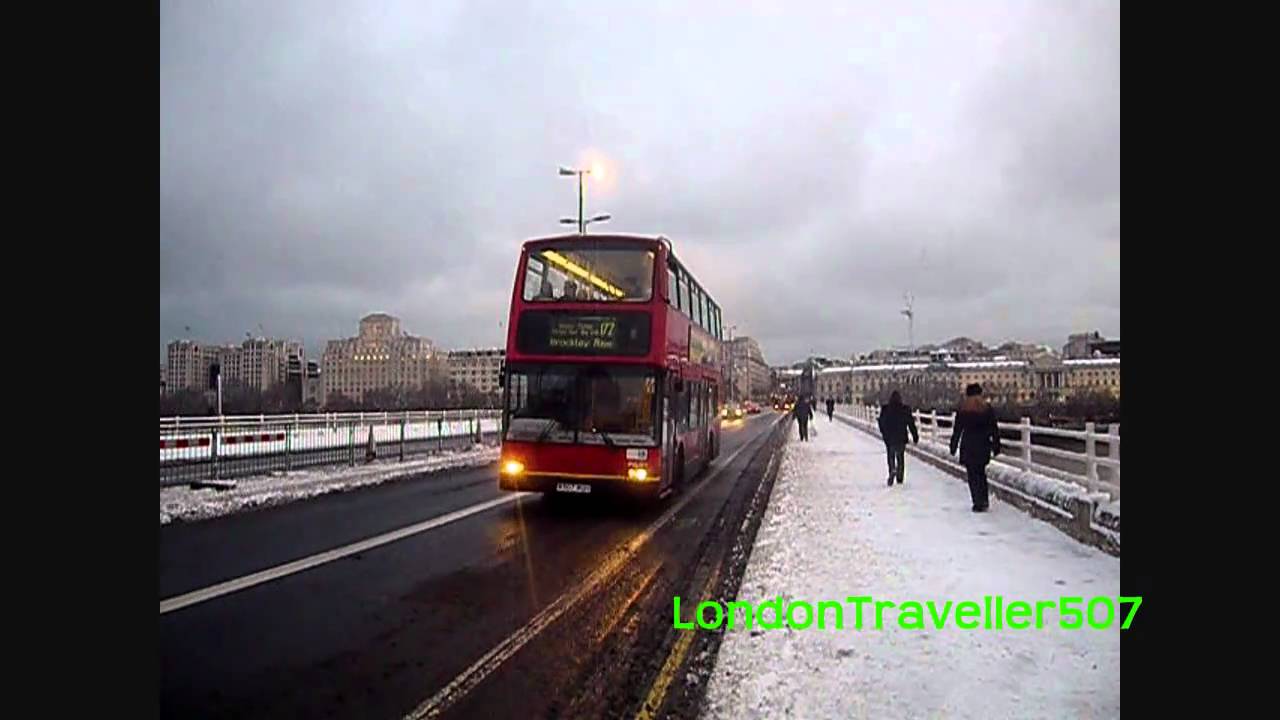 Bus Observations at Waterloo Bridge - Winter 2010
