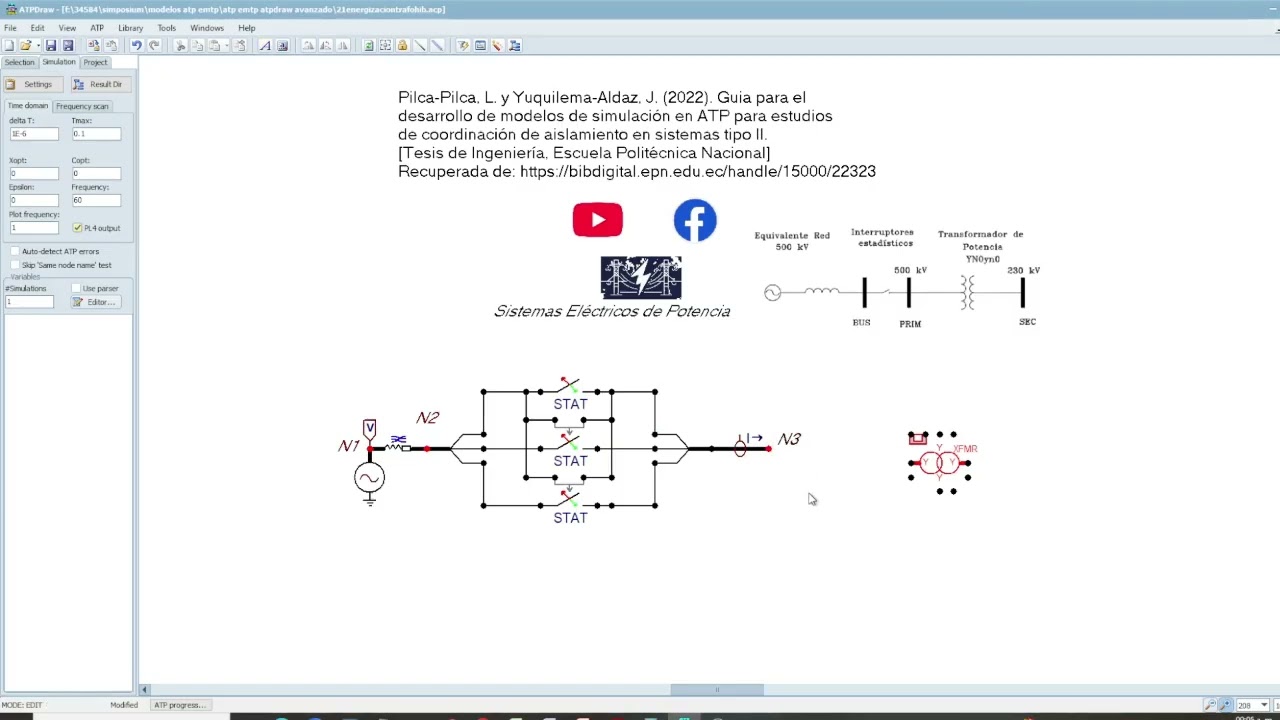20 ENERGIZACIÓN DE UN TRAFO (CUARTA PARTE) EN 500/230 SIN MANDO SINC. KV EN ATP – EMTP CON ATPDRAW