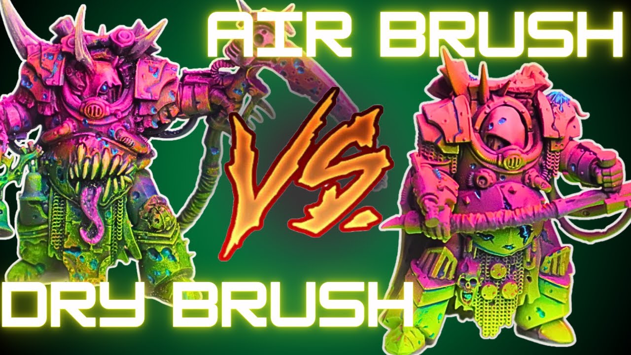 Сухая кисть против аэрографа &mdash; руководство по покраске Death Guard FEVER DREAM