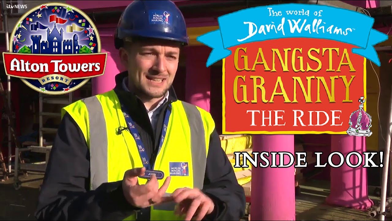 Alton Towers' Gangsta Granny Behind The Scenes Tour - Exclusive ITV interview