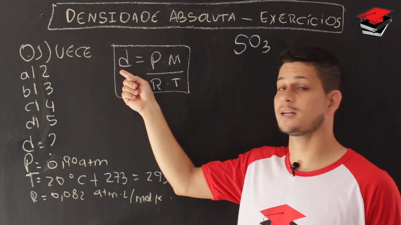 38 - Exercícios densidade absoluta dos gases