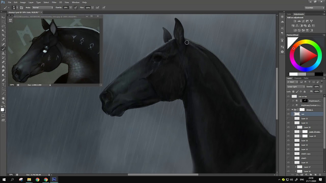 SPEEDPAINT|| Horse portrait commission