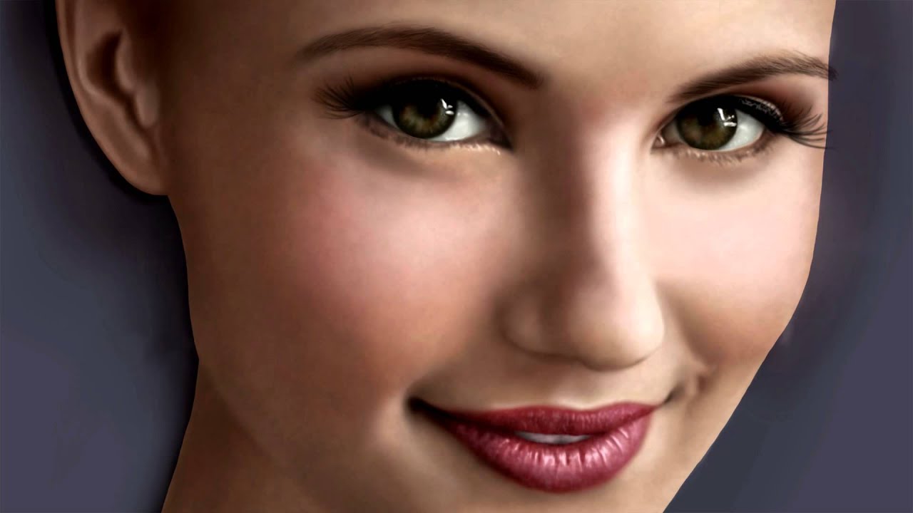 (2012) Dianna Agron (Quinn Fabray) Speed Painting in Photoshop