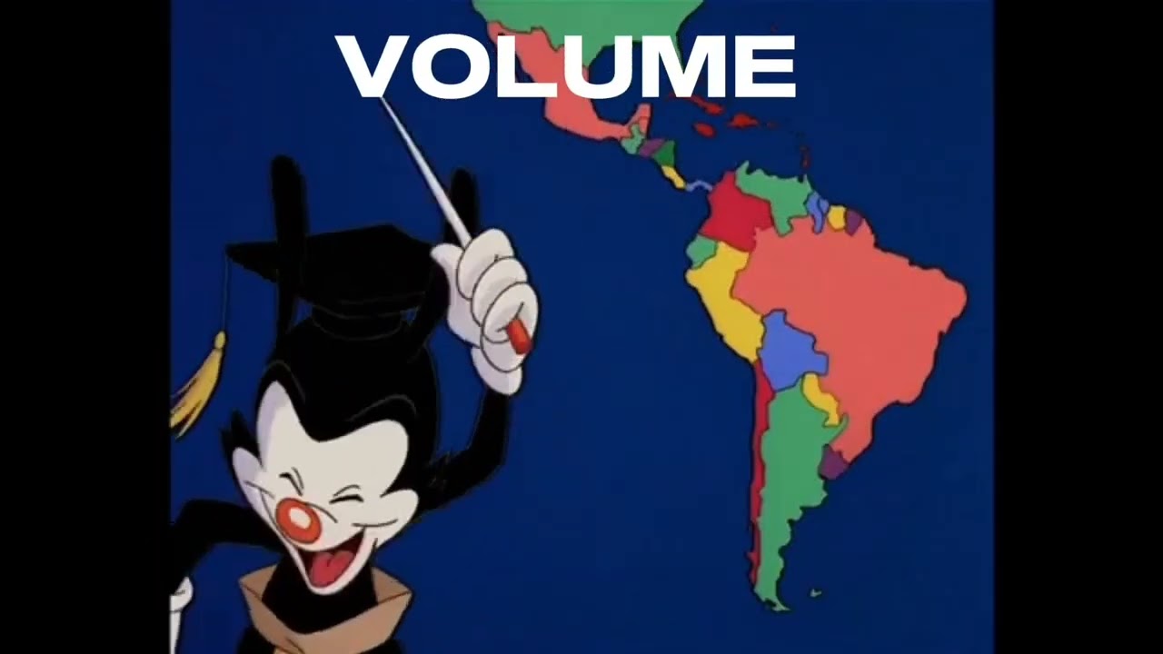 As nações do mundo Yakko Waneer, mas ele cita os territórios de 1914 (antes da guerra)