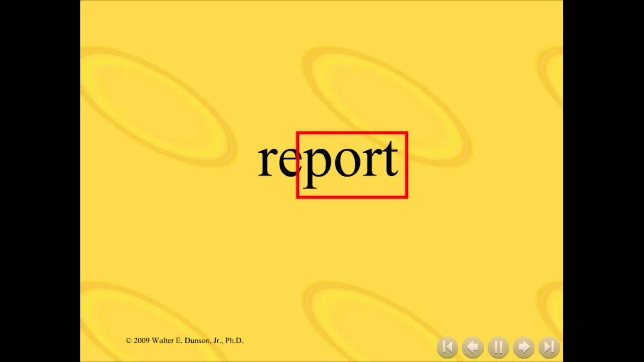 The English Code Language Training System:  Word Construction