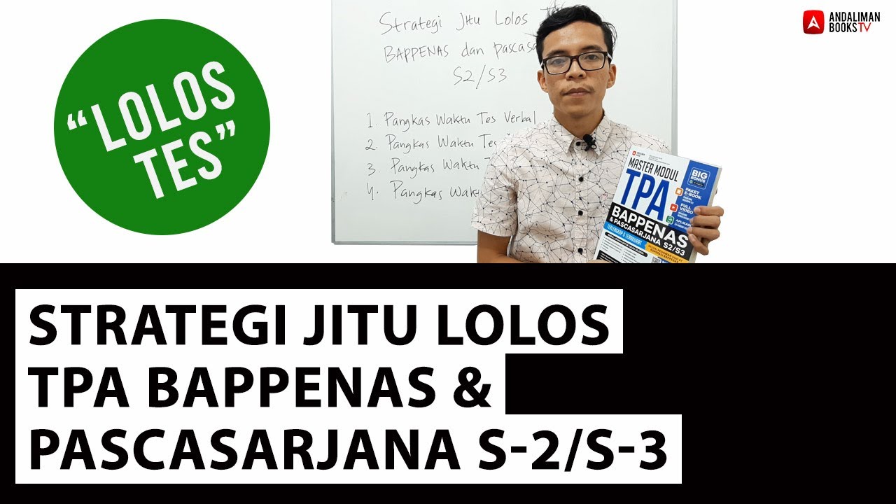 Strategi Jitu Lolos TPA Bappenas & Pascasarjana S2/S3